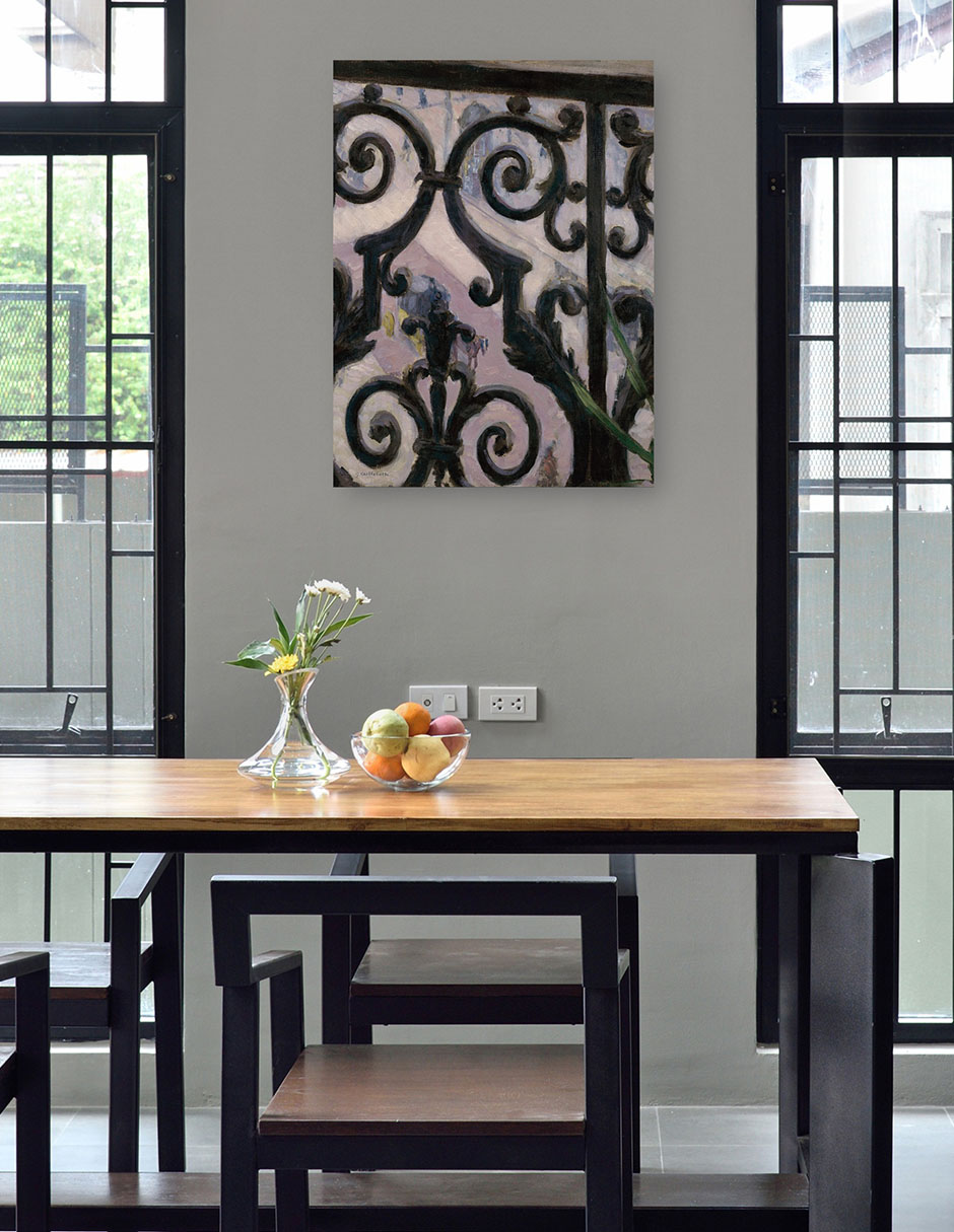 Foto 5 pulgar | Cuadro Decorativo - Vista Desde Un Balcón- Gustave Caillebotte - Ciudades - 69x92 - Impresión En Lienzo - Fine Art Tj