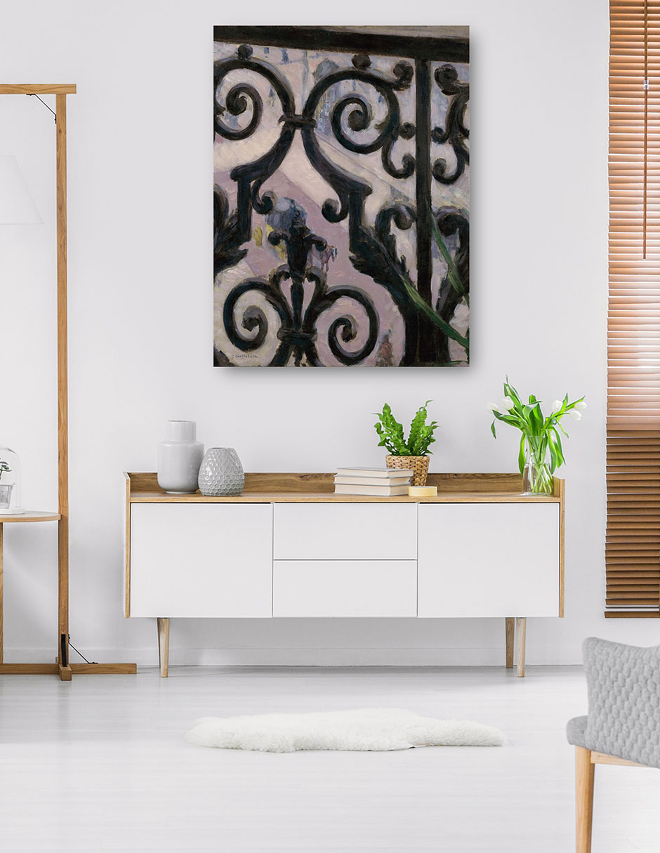 Foto 6 pulgar | Cuadro Decorativo - Vista Desde Un Balcón- Gustave Caillebotte - Ciudades - 69x92 - Impresión En Lienzo - Fine Art Tj