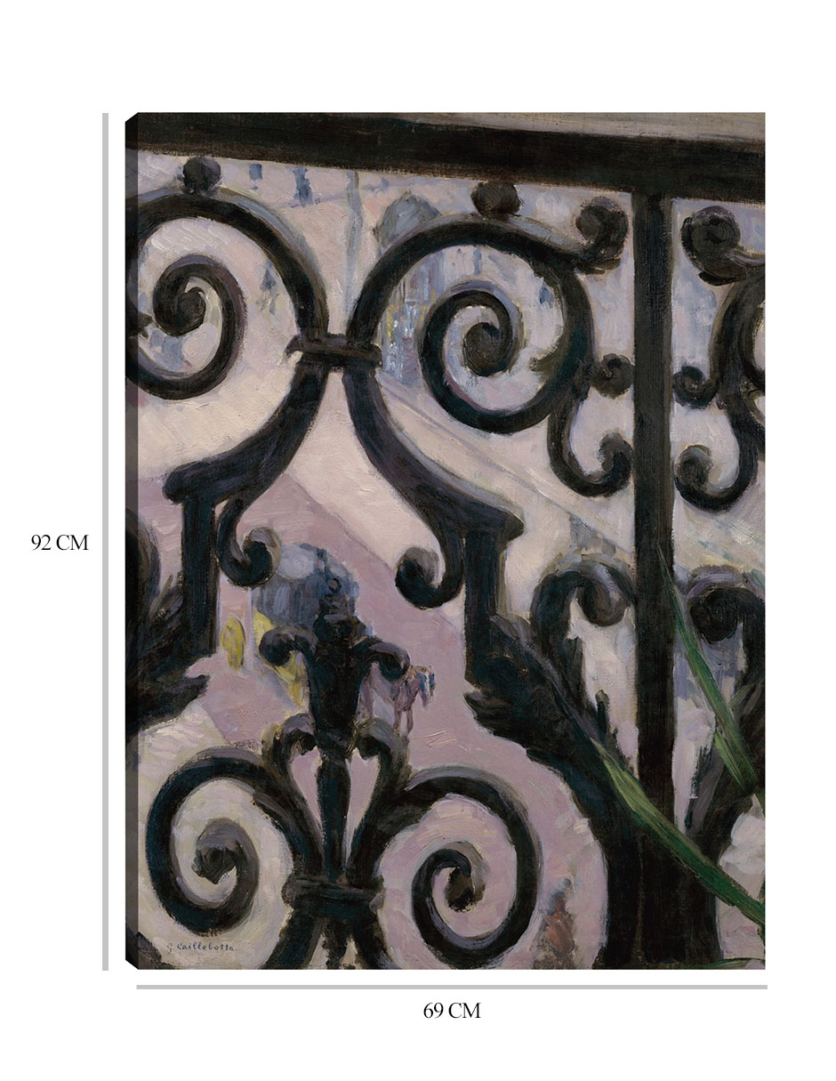 Foto 7 pulgar | Cuadro Decorativo - Vista Desde Un Balcón- Gustave Caillebotte - Ciudades - 69x92 - Impresión En Lienzo - Fine Art Tj