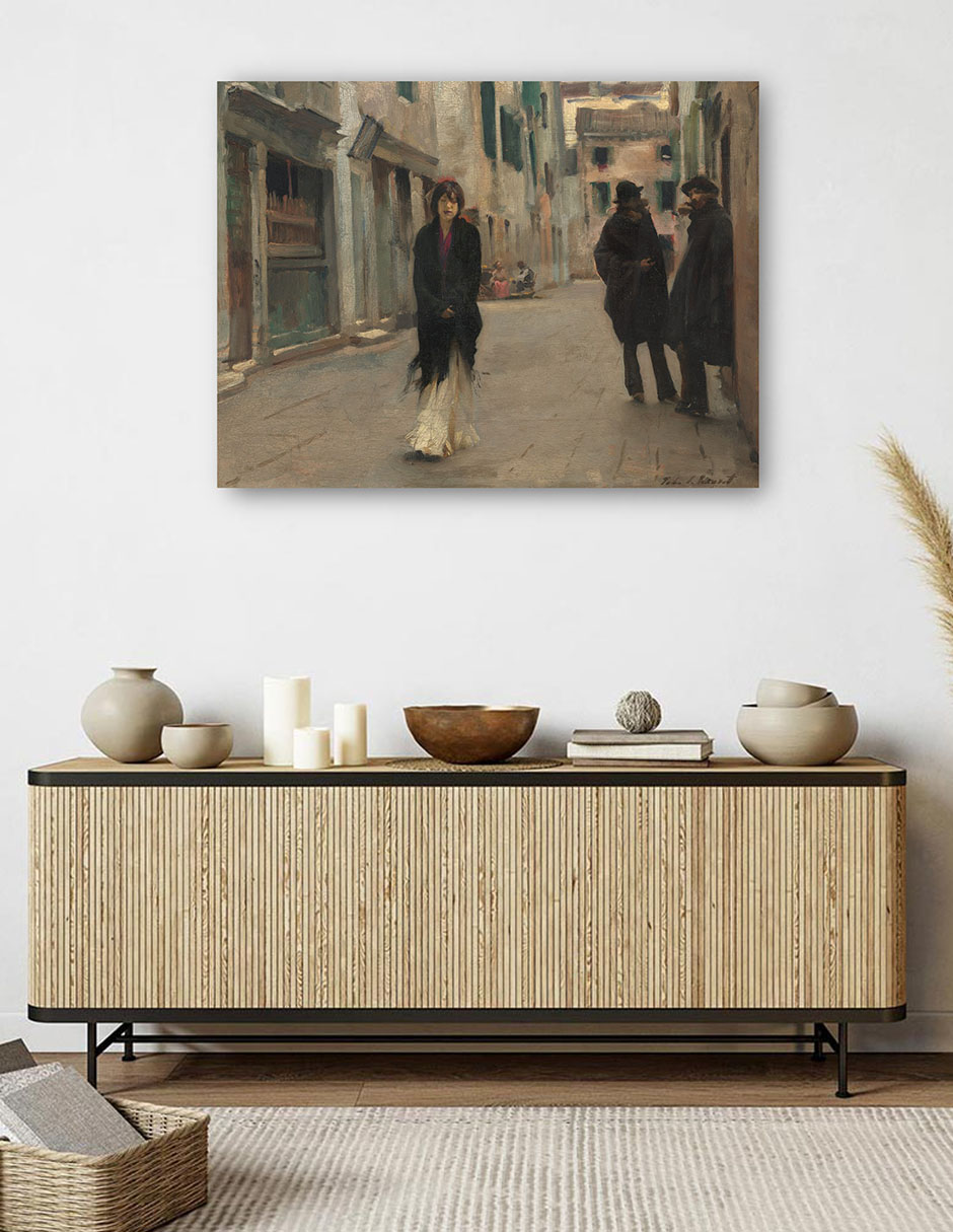 Foto 5 | Cuadro Decorativo - Calle En Venecia- John Singer Sargent - Religión - 46x61 - Impresión En Lienzo - Fine Art Tj