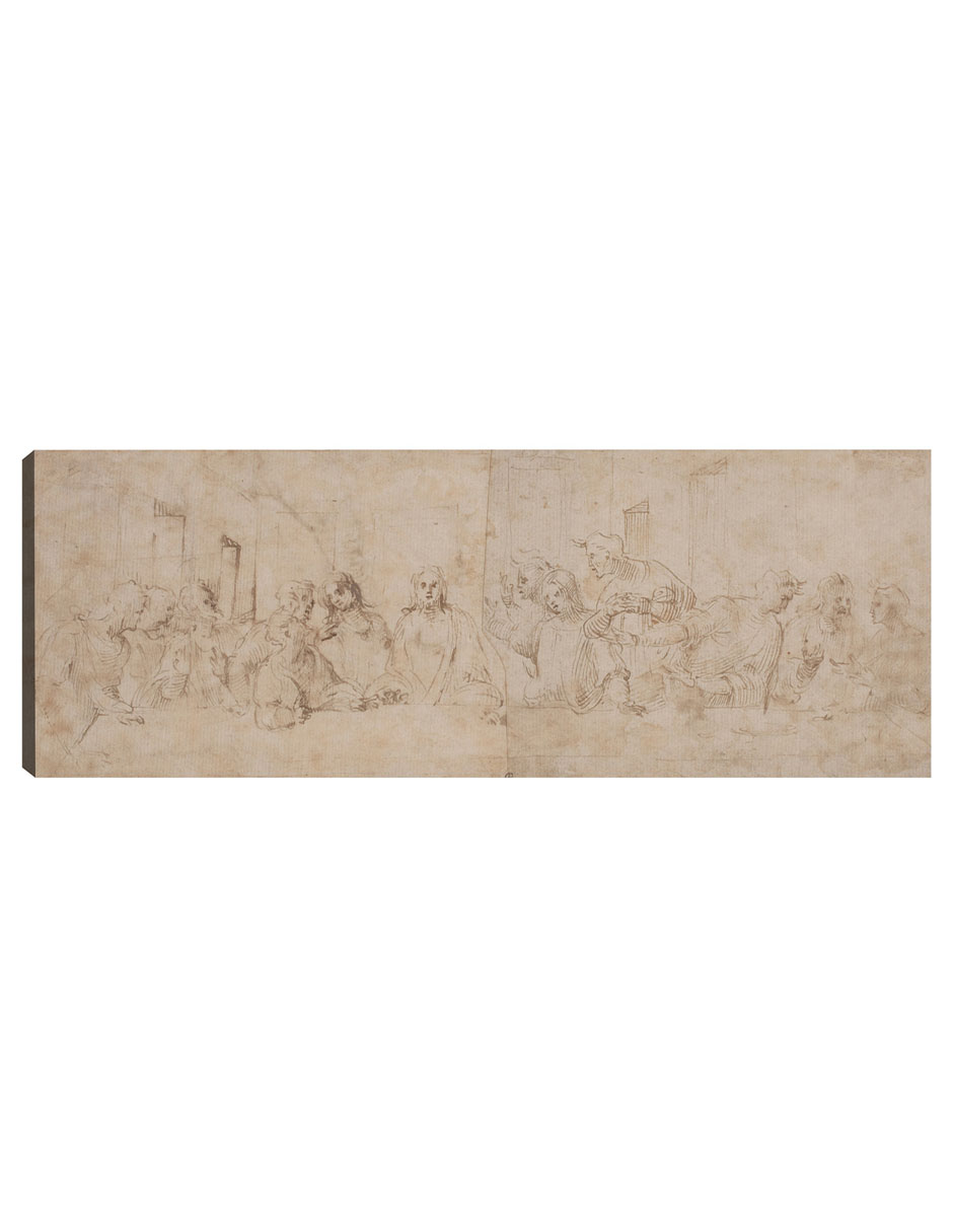 Foto 2 pulgar | Cuadro Decorativo - La Última Cena, C. 1515- Leonardo Da Vinci - Religión - 44x117 - Impresión En Lienzo - Fine Art Tj