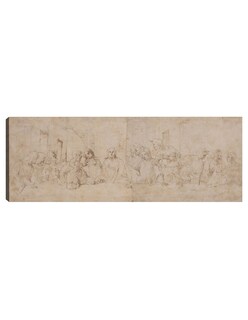 Foto 1 | Cuadro Decorativo - La Última Cena, C. 1515- Leonardo Da Vinci - Religión - 44x117 - Impresión En Lienzo - Fine Art Tj