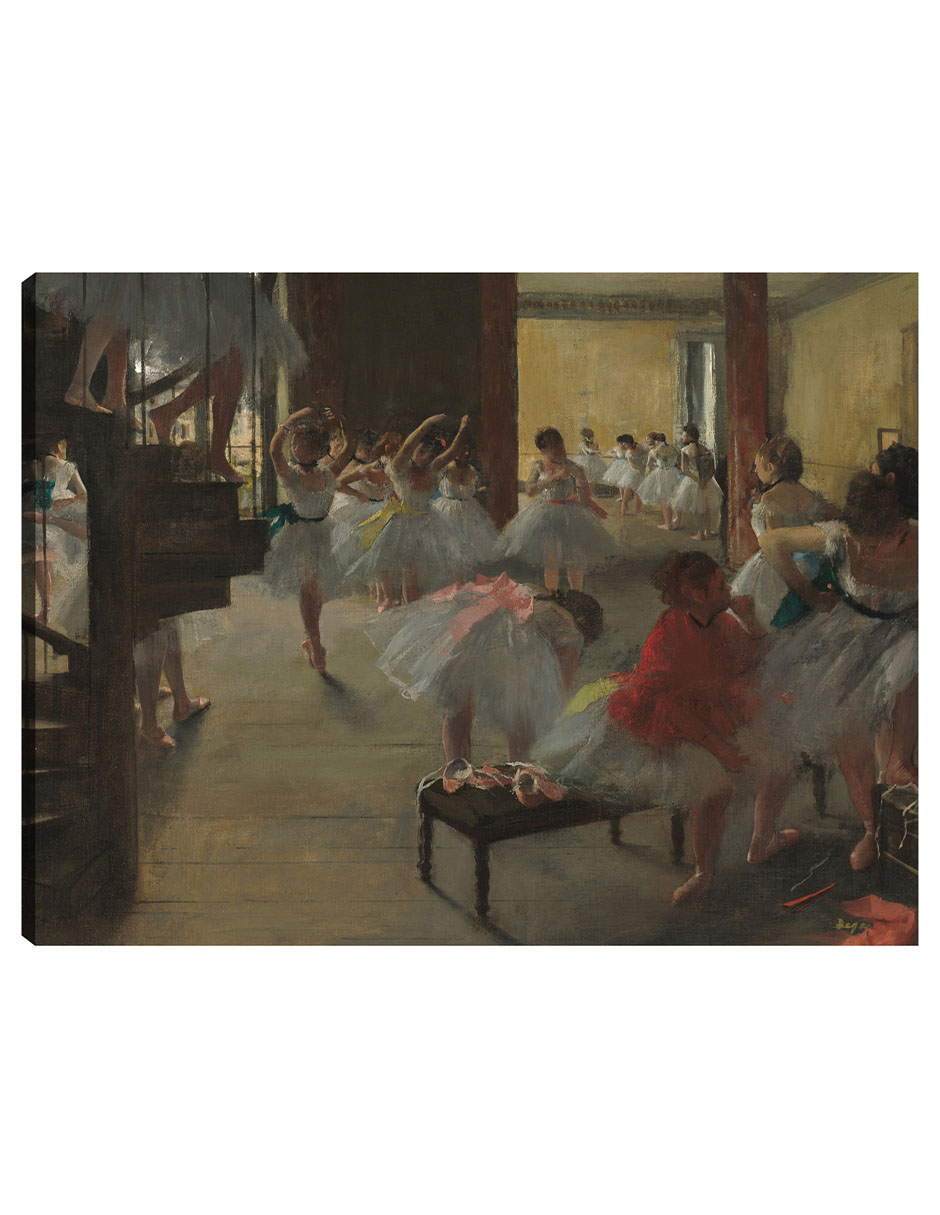 Foto 1 | Cuadro Decorativo - La Clase De Baile, C. 1873- Edgar Degas - Fotografía - 77x102 - Impresión En Lienzo - Fine Art Tj