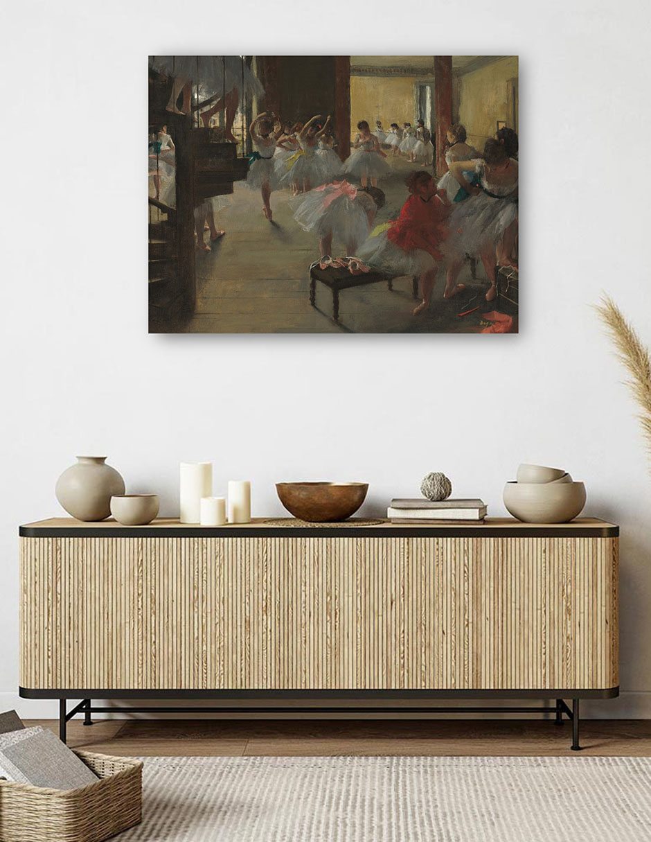 Foto 5 | Cuadro Decorativo - La Clase De Baile, C. 1873- Edgar Degas - Fotografía - 77x102 - Impresión En Lienzo - Fine Art Tj