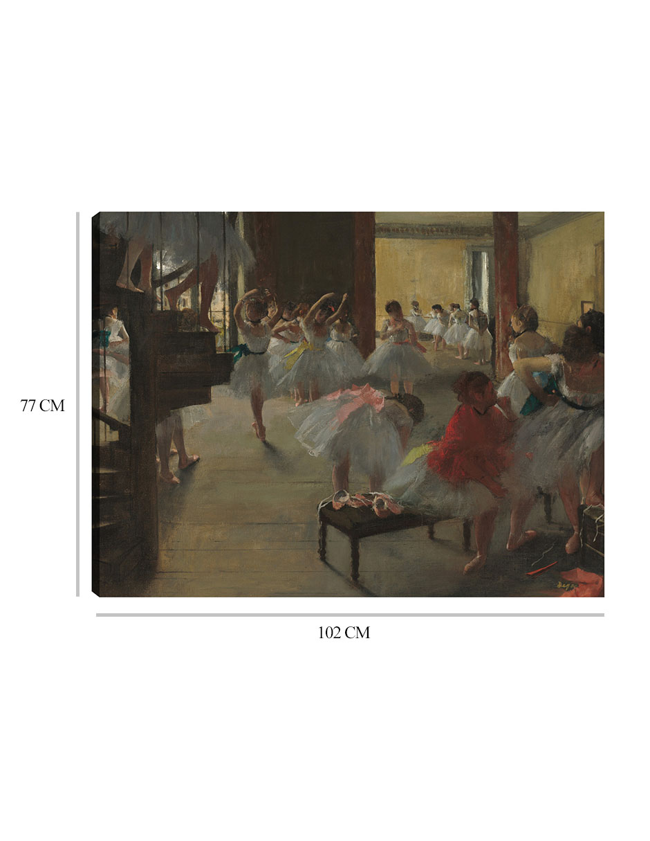 Foto 6 | Cuadro Decorativo - La Clase De Baile, C. 1873- Edgar Degas - Fotografía - 77x102 - Impresión En Lienzo - Fine Art Tj