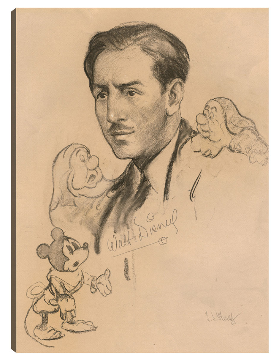 Foto 2 pulgar | Cuadro Decorativo - Walt Disney (1938)- Samuel Johnson Woolf - Fotografía - 69x92 - Impresión En Lienzo - Fine Art Tj