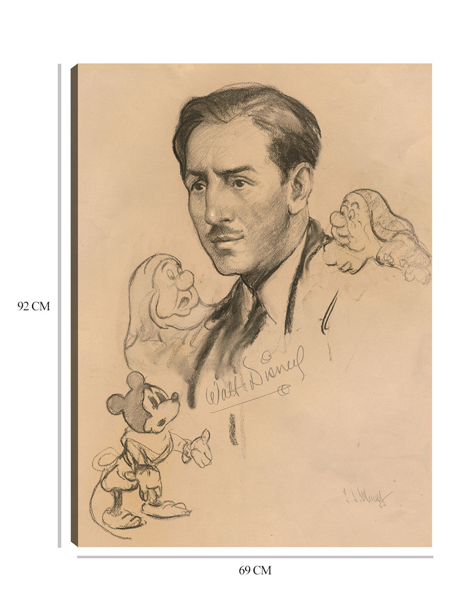 Foto 6 | Cuadro Decorativo - Walt Disney (1938)- Samuel Johnson Woolf - Fotografía - 69x92 - Impresión En Lienzo - Fine Art Tj