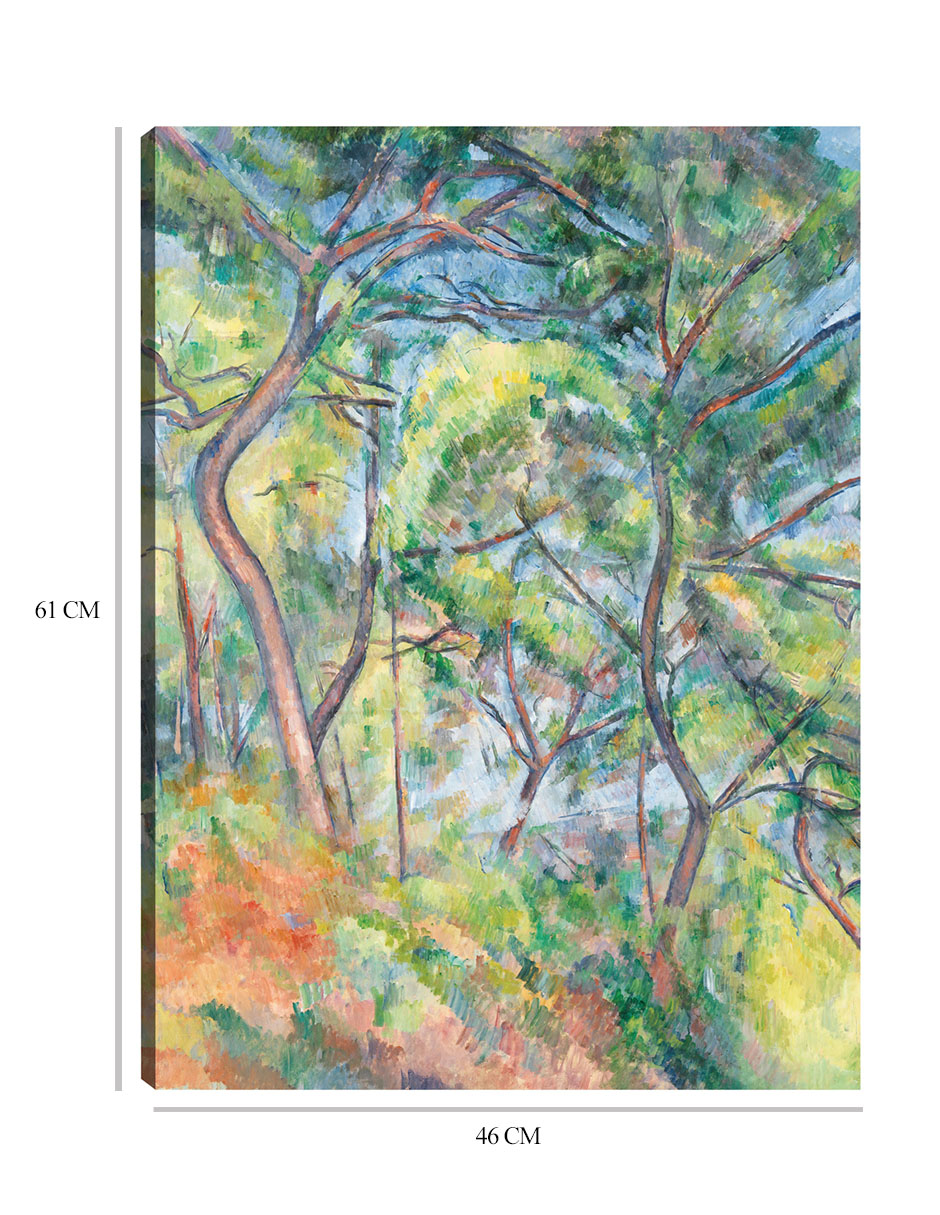 Foto 6 | Cuadro Decorativo - Sous-bois (hacia 1894)- Paul Cézanne - Paisaje - 46x61 - Impresión En Lienzo - Fine Art Tj