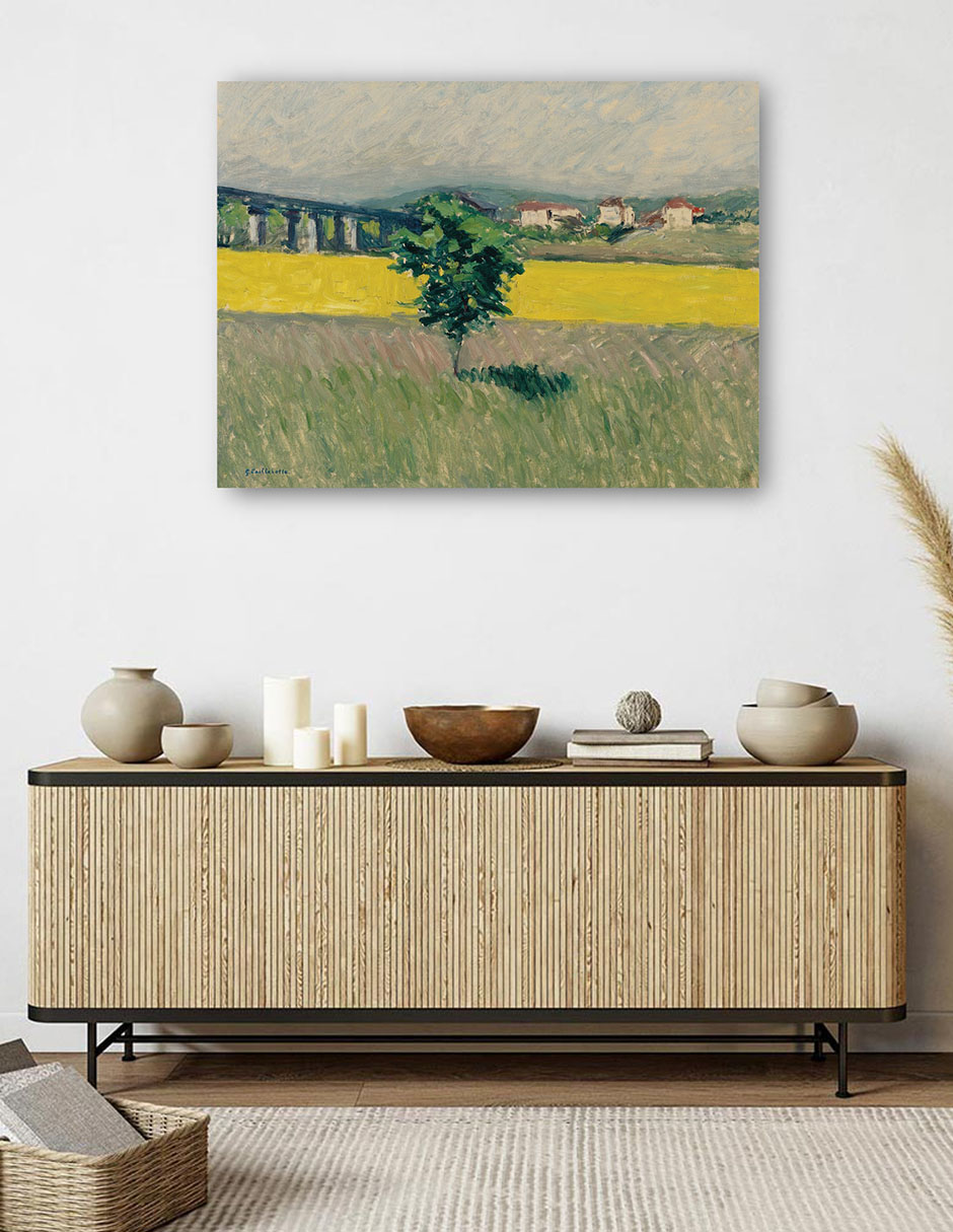 Foto 6 pulgar | Cuadro Decorativo - Pradera Del Pont D'argenteuil- Gustave Caillebotte - Religión - 46x61 - Impresión En Lienzo -