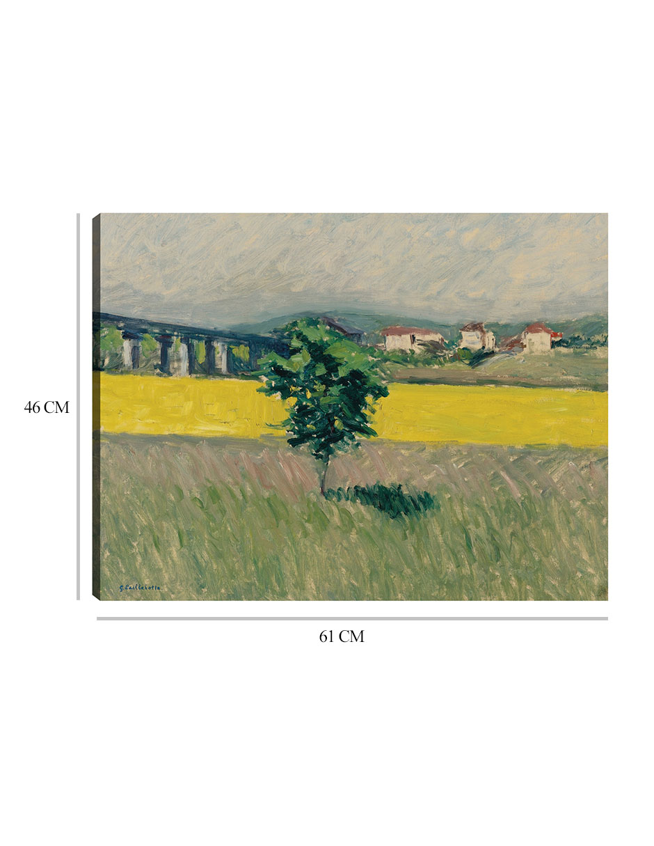 Foto 7 pulgar | Cuadro Decorativo - Pradera Del Pont D'argenteuil- Gustave Caillebotte - Religión - 46x61 - Impresión En Lienzo -