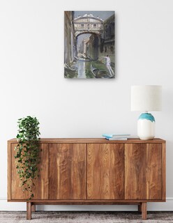 Foto 2 | Cuadro Decorativo - Puente De Los Suspiros- John Singer Sargent - Ciudades - 46x61 - Impresión En Lienzo - Fine Art Tj