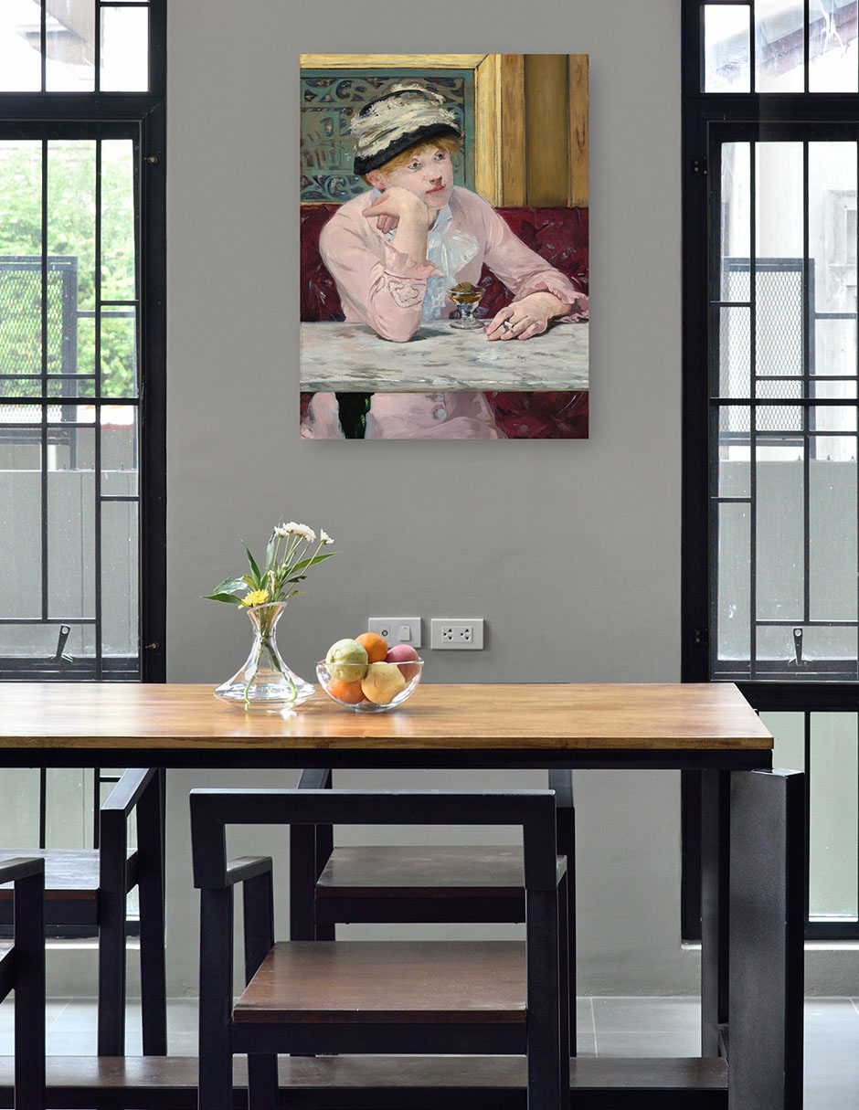 Foto 4 | Cuadro Decorativo - Brandy De Ciruelas- Edouard Manet - Fotografía - 77x102 - Impresión En Lienzo - Fine Art Tj