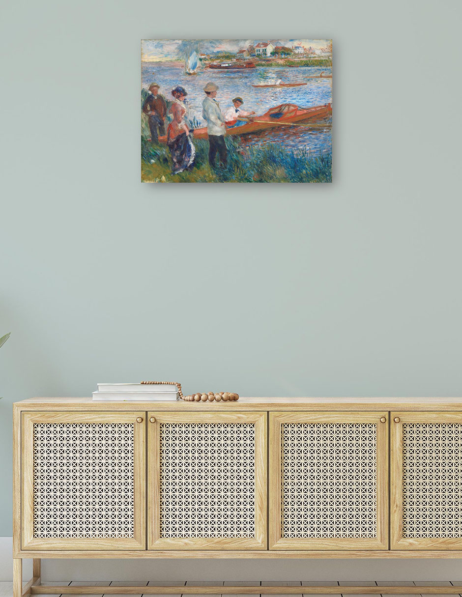 Foto 5 pulgar | Cuadro Decorativo - Remeros En Chatou- Pierre-auguste Renoir - Religión - 46x61 - Impresión En Lienzo - Fine Art Tj