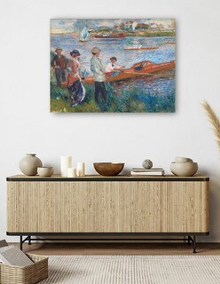 Foto 5 | Cuadro Decorativo - Remeros En Chatou- Pierre-auguste Renoir - Religión - 46x61 - Impresión En Lienzo - Fine Art Tj
