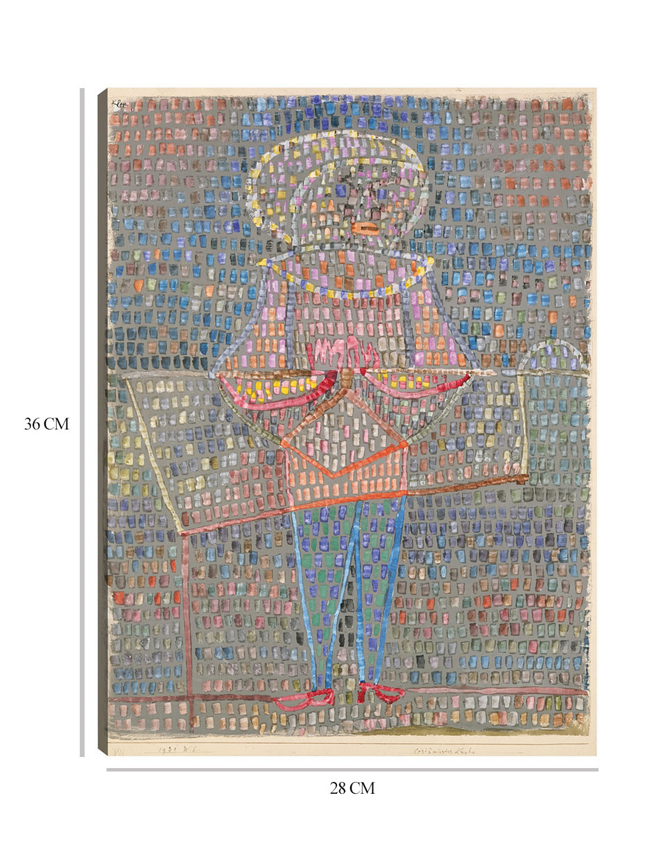 Foto 7 pulgar | Cuadro Decorativo - Niño Disfrazado (1931)- Paul Klee - Humor - 28x36 - Impresión En Lienzo - Fine Art Tj