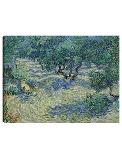 Foto 1 | Cuadro Decorativo - Huerto De Olivos- Vincent Van Gogh - Religión - 69x92 - Impresión En Lienzo - Fine Art Tj
