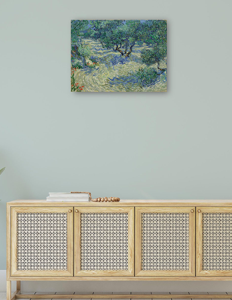 Foto 5 pulgar | Cuadro Decorativo - Huerto De Olivos- Vincent Van Gogh - Religión - 69x92 - Impresión En Lienzo - Fine Art Tj