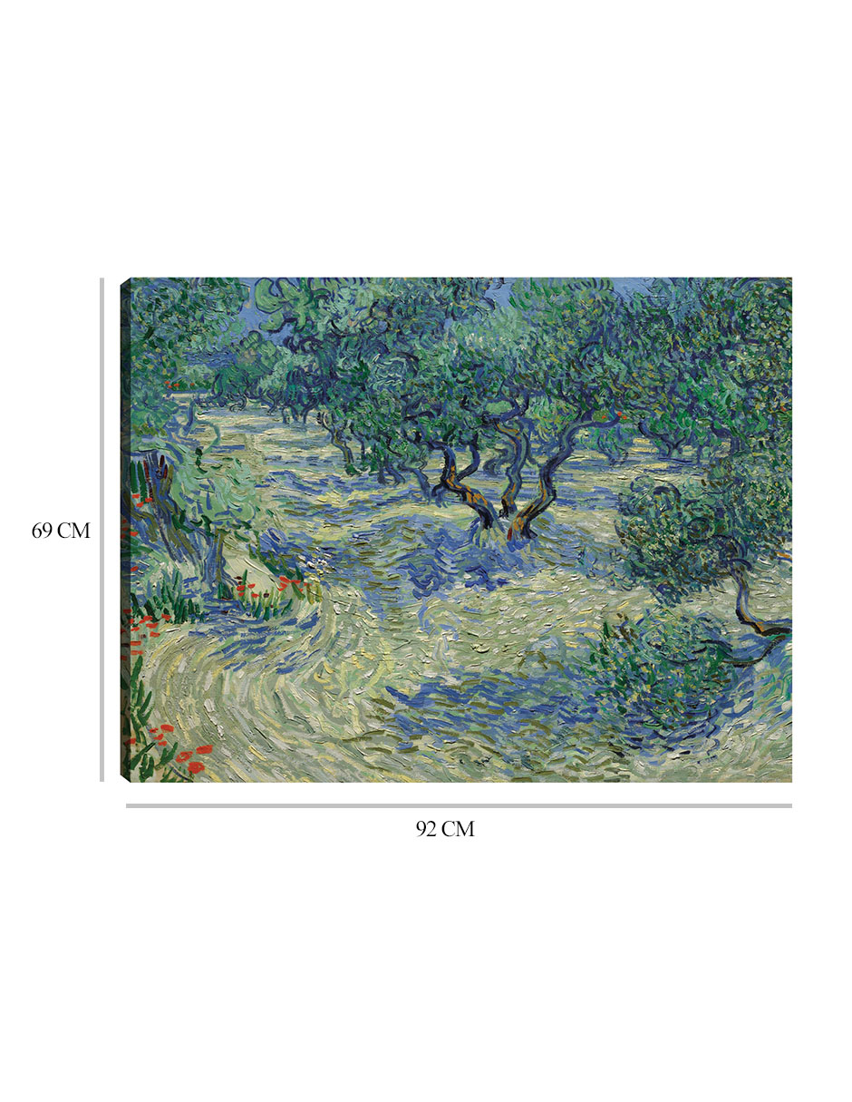 Foto 7 pulgar | Cuadro Decorativo - Huerto De Olivos- Vincent Van Gogh - Religión - 69x92 - Impresión En Lienzo - Fine Art Tj