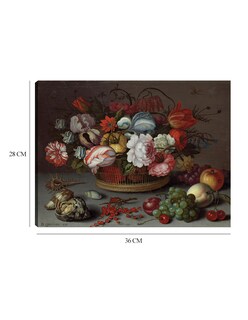 Foto 6 | Cuadro Decorativo - Cesta De Flores- Balthasar Van Der Ast - Clásicos - 28x36 - Impresión En Lienzo - Fine Art Tj