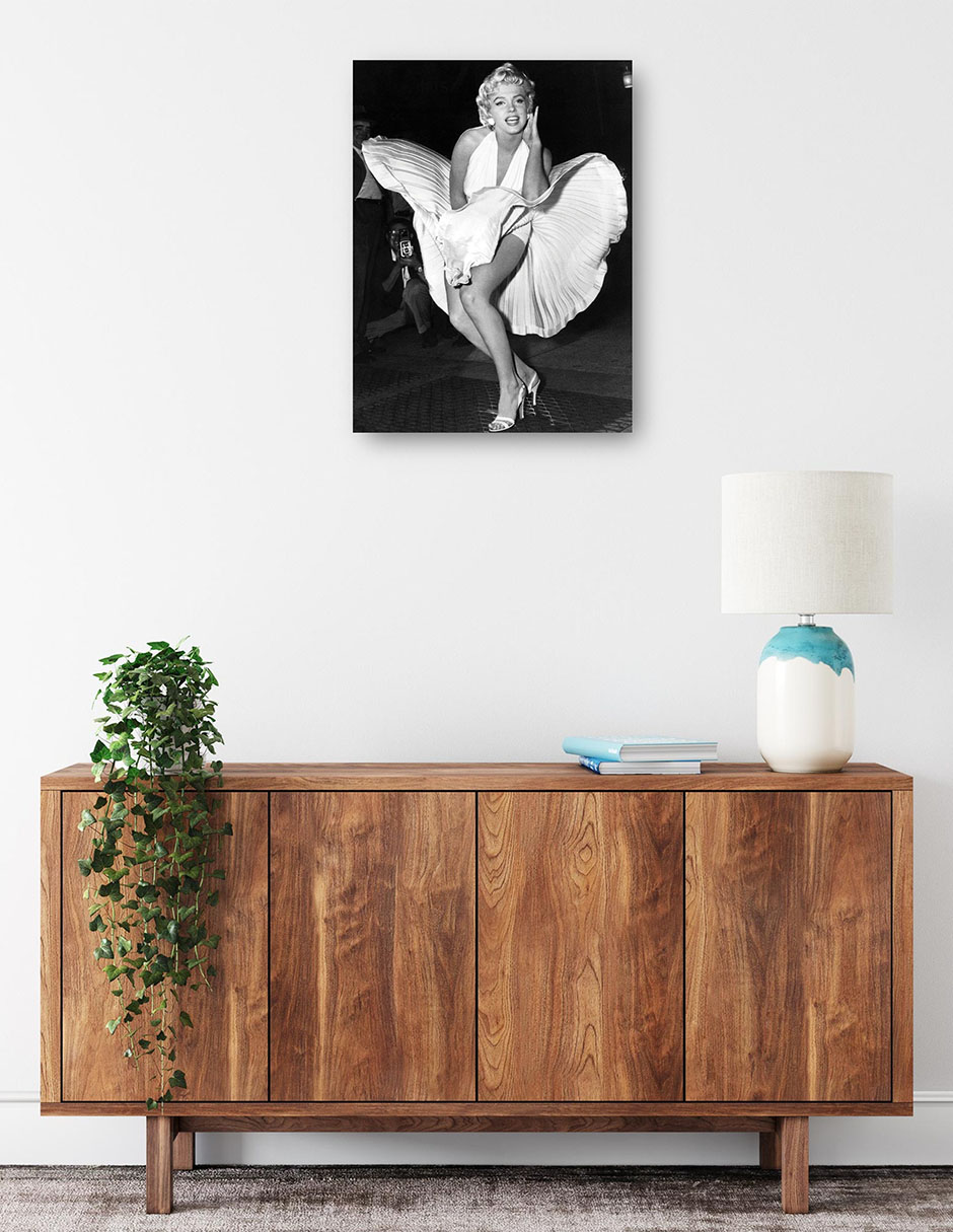 Foto 3 pulgar | Cuadro Decorativo - Marilyn Monroe, La Picazón De Siete Años- Unknown - Fotografía - 28x36 - Impresión En Lien