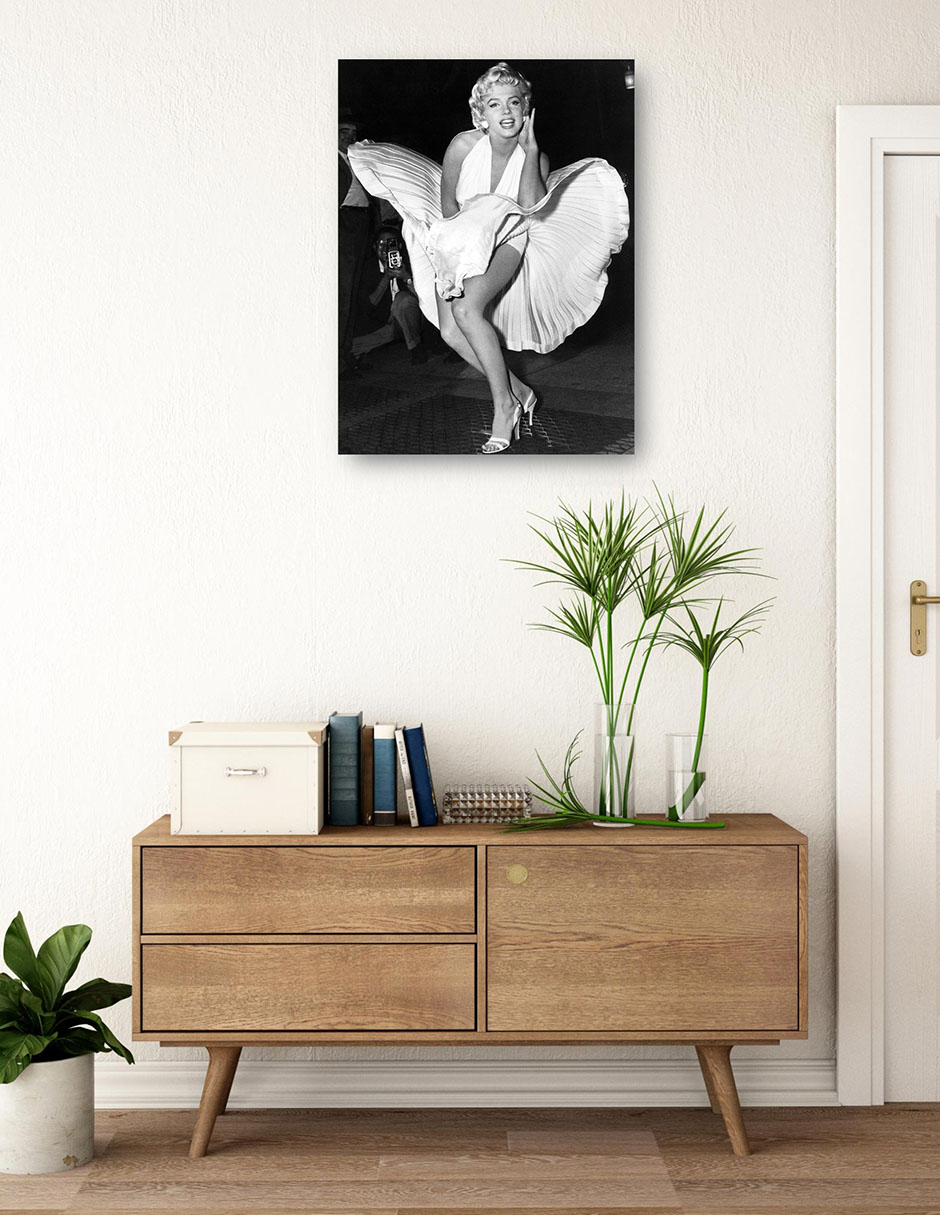 Foto 4 pulgar | Cuadro Decorativo - Marilyn Monroe, La Picazón De Siete Años- Unknown - Fotografía - 28x36 - Impresión En Lien