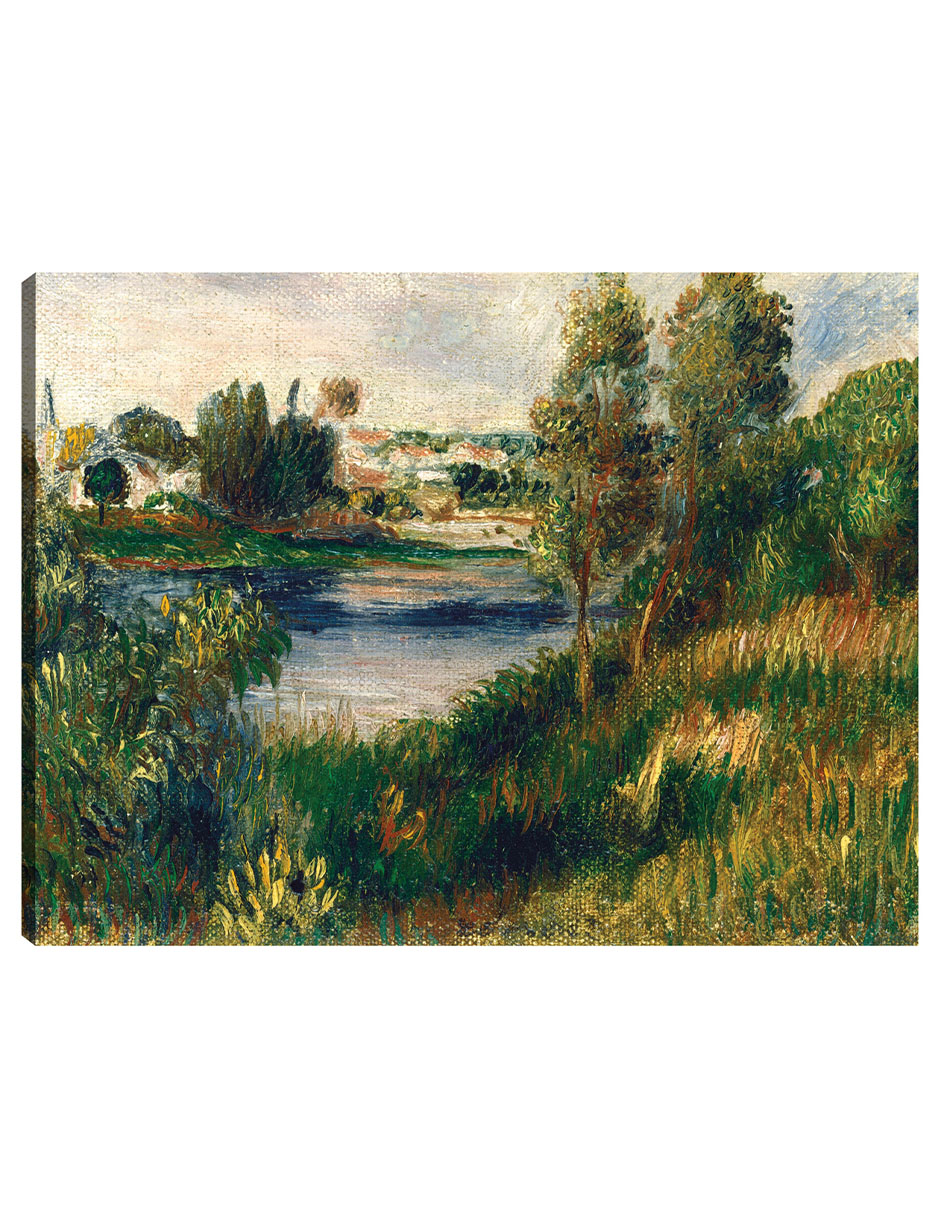 Foto 2 pulgar | Cuadro Decorativo - Paisaje En Vetheuil- Pierre-auguste Renoir - Religión - 69x92 - Impresión En Lienzo - Fine Art Tj