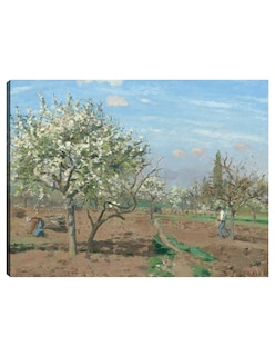 Foto 1 | Cuadro Decorativo - Huerto En Flor Louveciennes- Camille Pissarro - Religión - 28x36 - Impresión En Lienzo - Fine Art