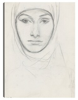 Foto 1 | Cuadro Decorativo - Cabeza De Mujer- John Singer Sargent - Abstracto - 28x36 - Impresión En Lienzo - Fine Art Tj
