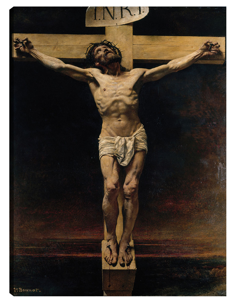 Foto 1 | Cuadro Decorativo - El Cristo En La Cruz (1874)- Léon Bonnat - Religión - 46x61 - Impresión En Lienzo - Fine Art Tj