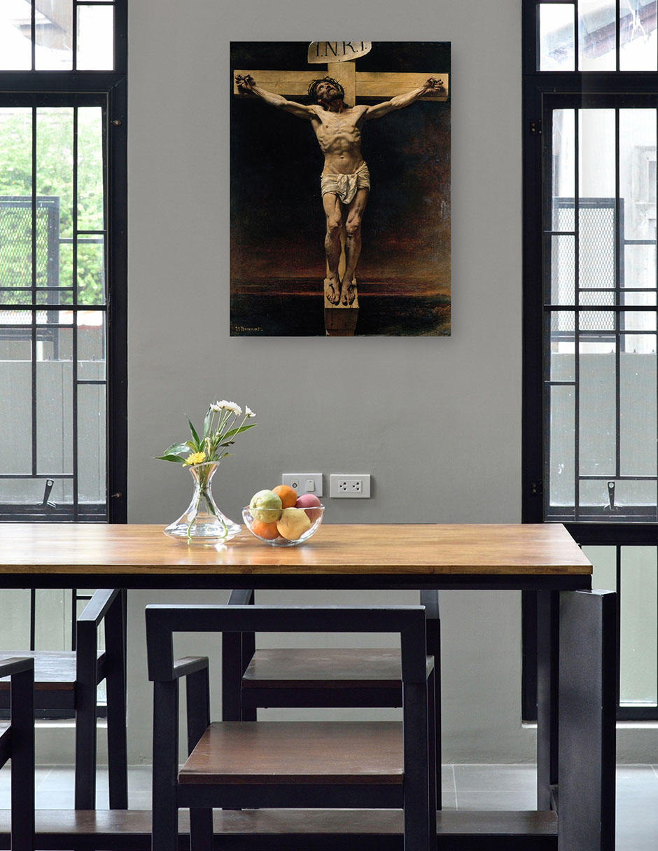 Foto 4 | Cuadro Decorativo - El Cristo En La Cruz (1874)- Léon Bonnat - Religión - 46x61 - Impresión En Lienzo - Fine Art Tj