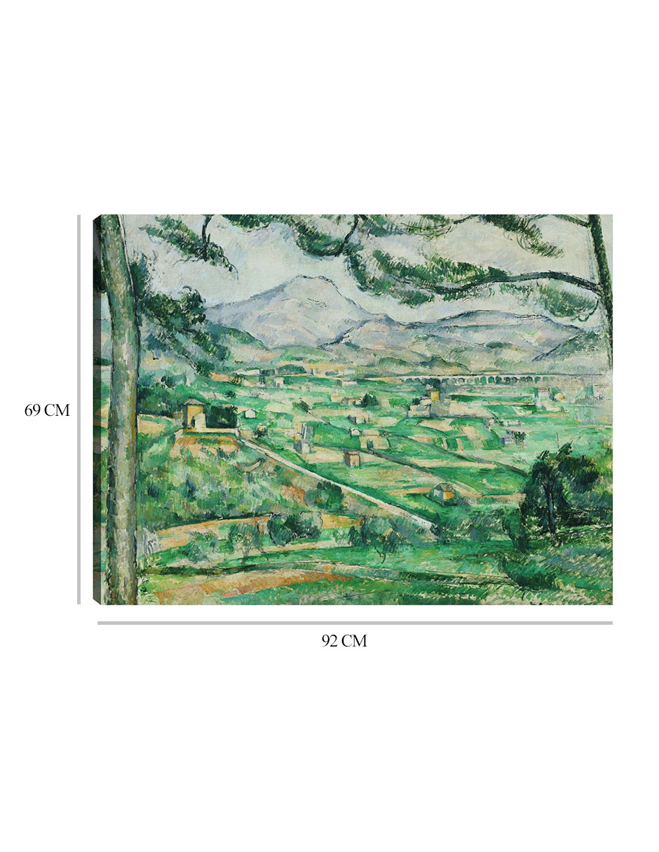 Foto 7 pulgar | Cuadro Decorativo - Monte Santa Victoria 2- Paul Cézanne - Religión - 69x92 - Impresión En Lienzo - Fine Art Tj