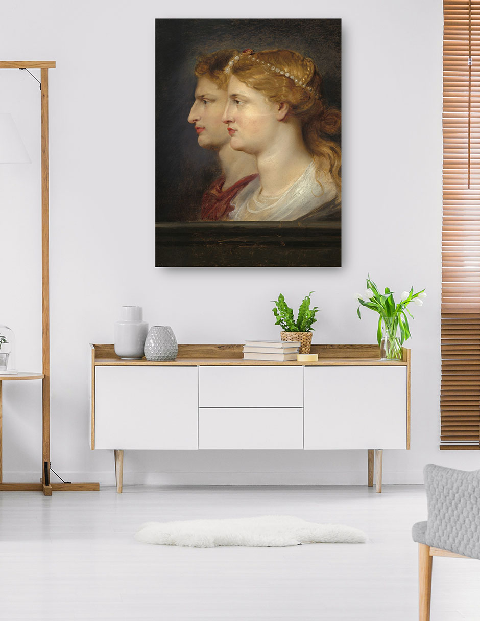 Foto 6 pulgar | Cuadro Decorativo - Agripina Y Germánico (c. 1614)- Peter Paul Rubens - Fotografía - 69x92 - Impresión En Lienz