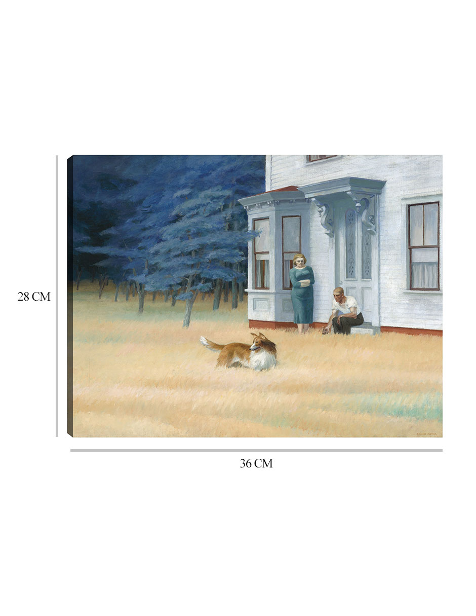 Foto 7 pulgar | Cuadro Decorativo - Noche De Cape Cod (1939)- Edward Hopper - Paisaje - 28x36 - Impresión En Lienzo - Fine Art Tj