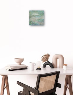 Foto 2 | Cuadro Decorativo - Lirios De Agua- Claude Monet - Paisaje - 72x72 - Impresión En Lienzo - Fine Art Tj