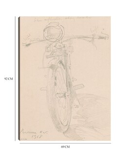 Foto 6 | Cuadro Decorativo - Motocicleta (anverso) (1918)- John Singer Sargent - Fotografía - 69x92 - Impresión En Lienzo