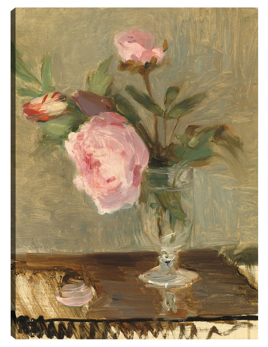 Foto 1 | Cuadro Decorativo - Peonías- Berthe Morisot - Floral - 69x92 - Impresión En Lienzo - Fine Art Tj