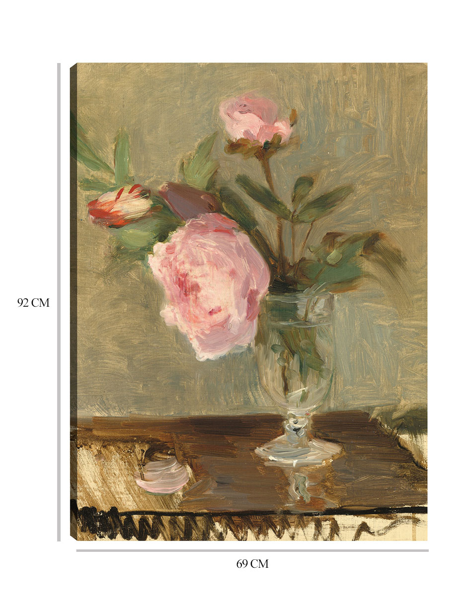 Foto 6 | Cuadro Decorativo - Peonías- Berthe Morisot - Floral - 69x92 - Impresión En Lienzo - Fine Art Tj