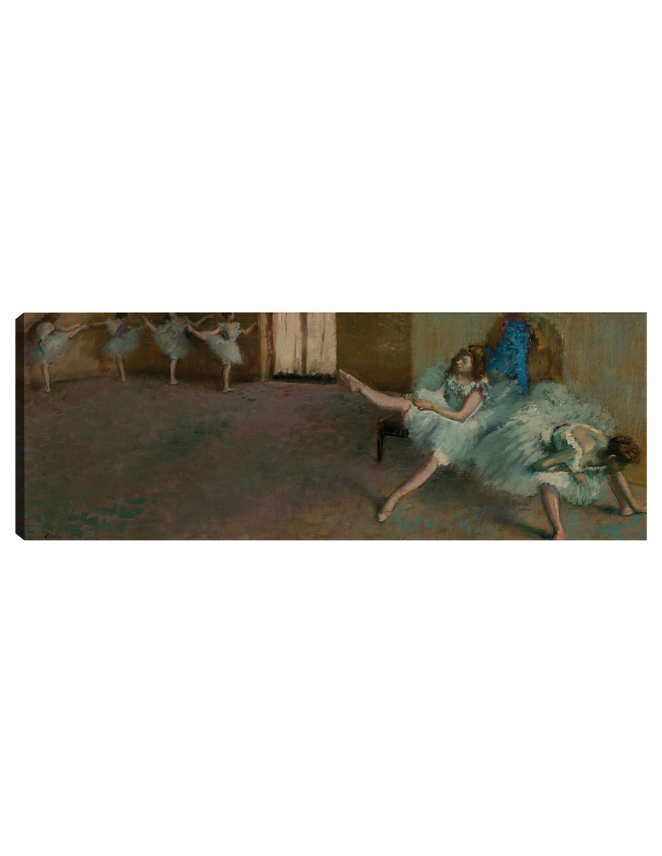 Foto 2 pulgar | Cuadro Decorativo - Antes Del Ballet (c.1890/1982)- Edgar Degas - Fotografía - 21x56 - Impresión En Lienzo - Fine Art