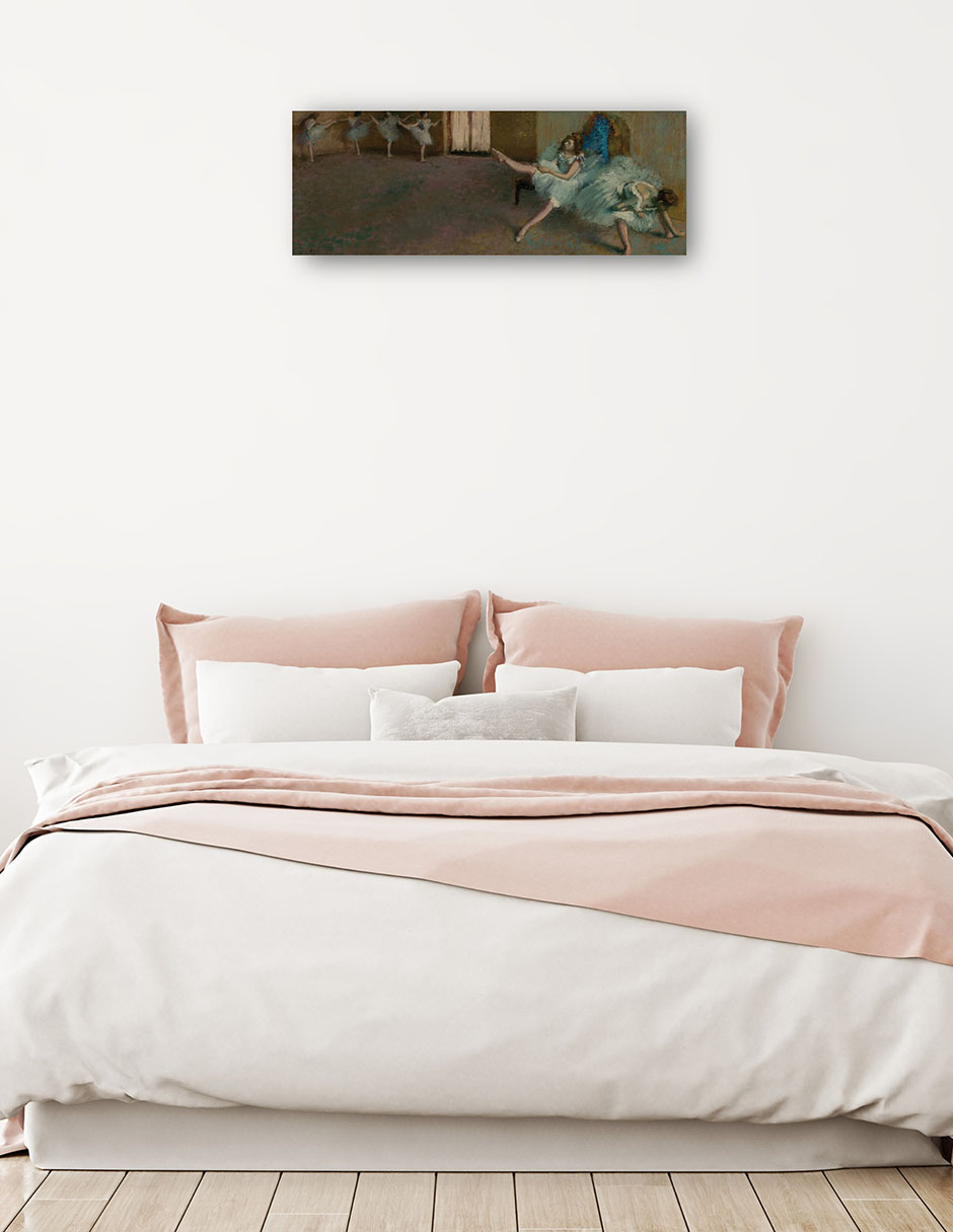 Foto 2 | Cuadro Decorativo - Antes Del Ballet (c.1890/1982)- Edgar Degas - Fotografía - 21x56 - Impresión En Lienzo - Fine Art