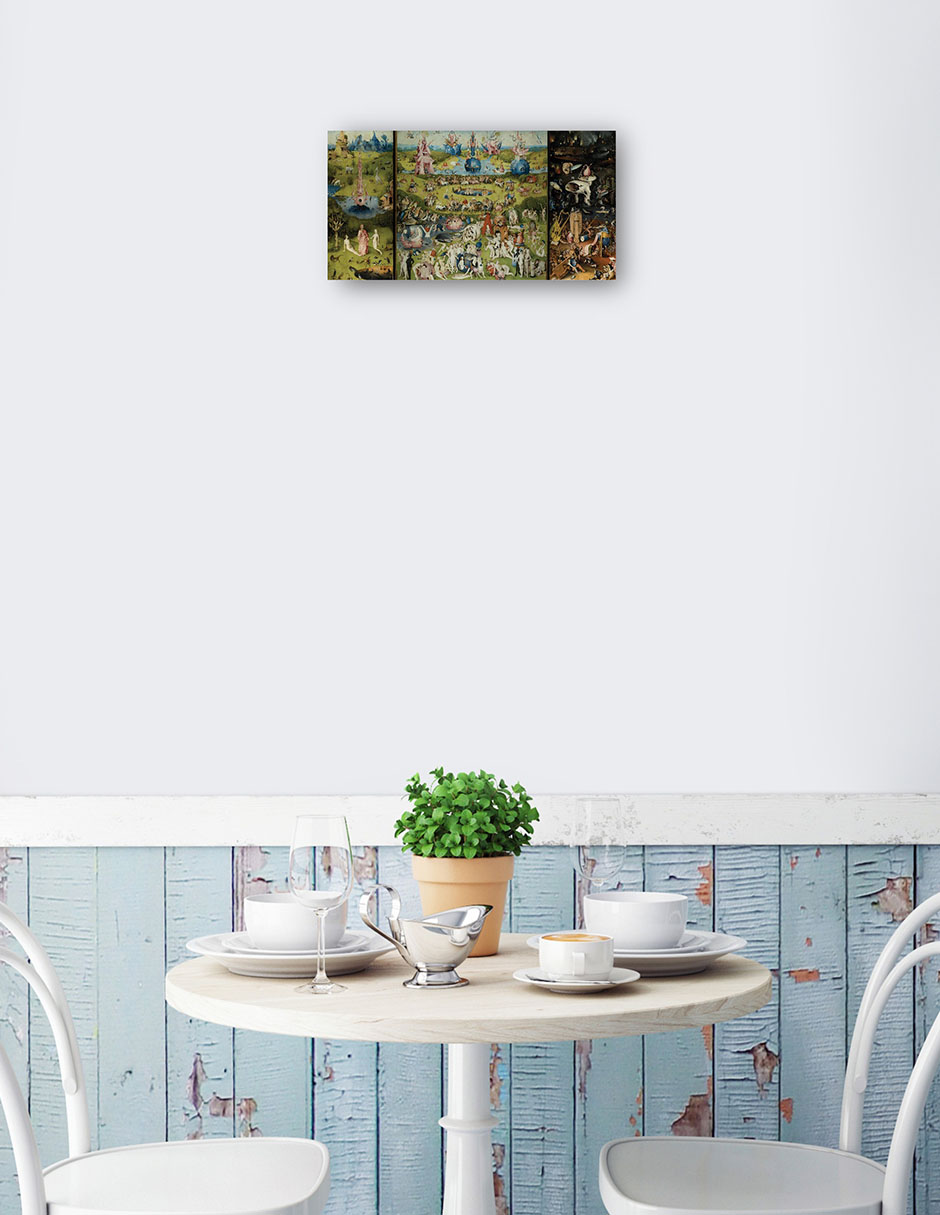 Foto 2 | Cuadro Decorativo - El Jardín De Las Delicias 1504 I- Hieronymus Bosch - Fotografía - 64x122 - Impresión En L