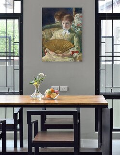 Foto 4 | Cuadro Decorativo - Mujer Con Un Abanico- Mary Cassatt - Fotografía - 69x92 - Impresión En Lienzo - Fine Art Tj