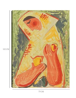 Foto 6 | Cuadro Decorativo - Mujer Con Frutas (1937-1938)- Mikuláš Galanda - Abstracto - 77x102 - Impresión En Lienzo - Fine