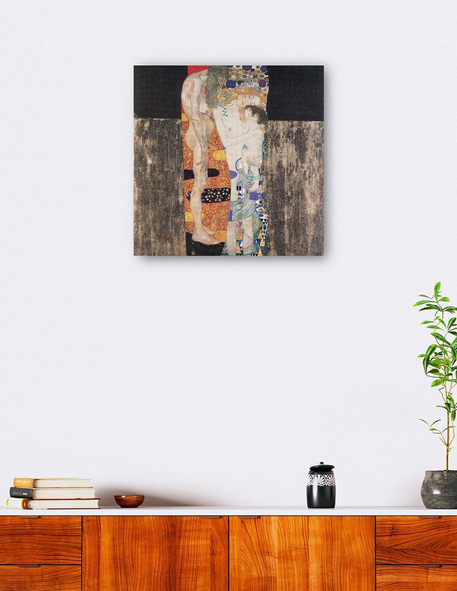 Foto 5 | Cuadro Decorativo - Las Tres Edades De La Mujer (1905)- Gustav Klimt - Fotografía - 31x31 - Impresión En Lienzo -