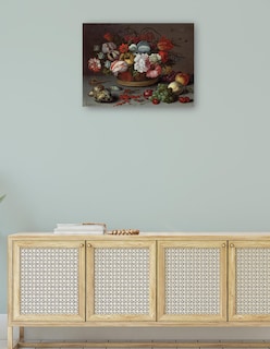 Foto 4 | Cuadro Decorativo - Cesta De Flores- Balthasar Van Der Ast - Clásicos - 46x61 - Impresión En Lienzo - Fine Art Tj
