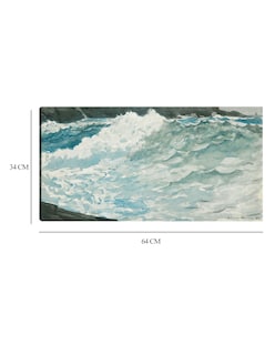 Foto 6 | Cuadro Decorativo - Surf, Cuello De Prout (1883)- Winslow Homer - Costa - 34x64 - Impresión En Lienzo - Fine Art Tj