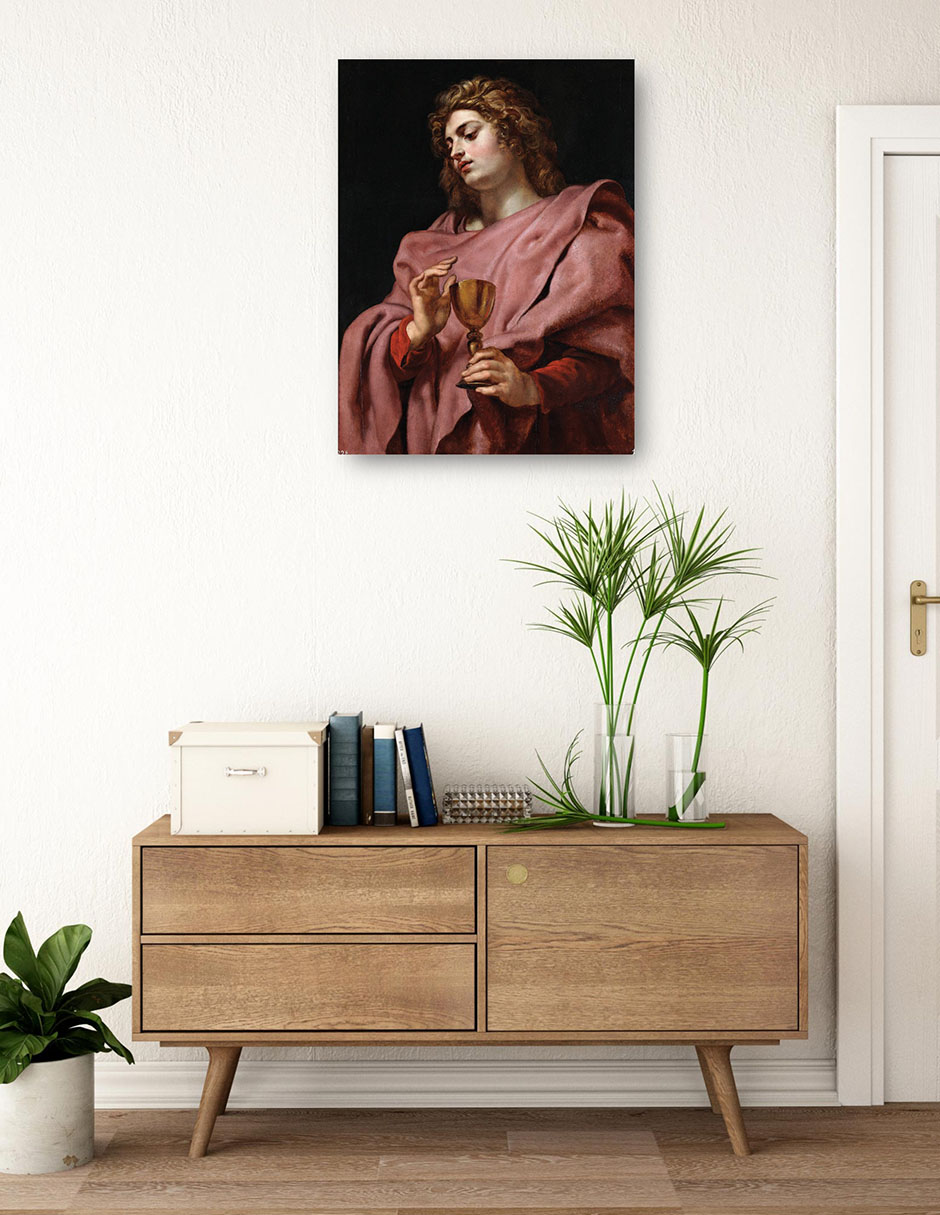 Foto 4 pulgar | Cuadro Decorativo - San Juan Evangelista (1610-12)- Peter Paul Rubens - Religión - 28x36 - Impresión En Lienzo - F
