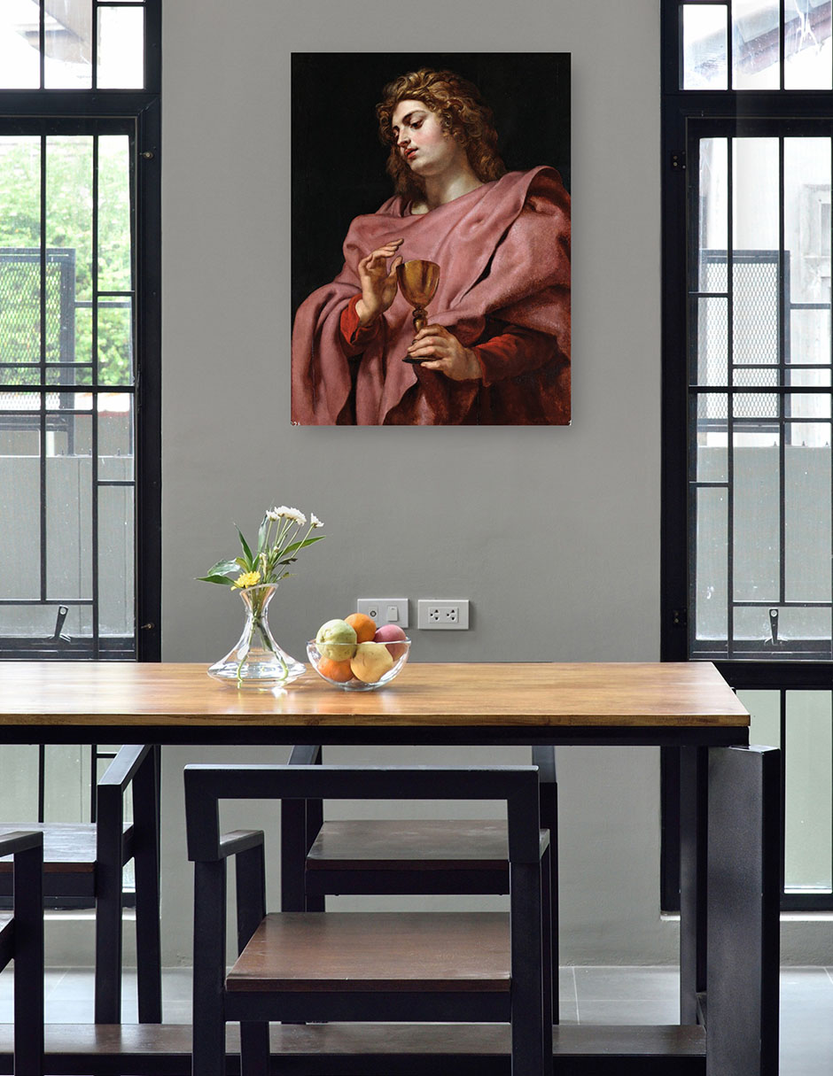 Foto 5 pulgar | Cuadro Decorativo - San Juan Evangelista (1610-12)- Peter Paul Rubens - Religión - 28x36 - Impresión En Lienzo - F