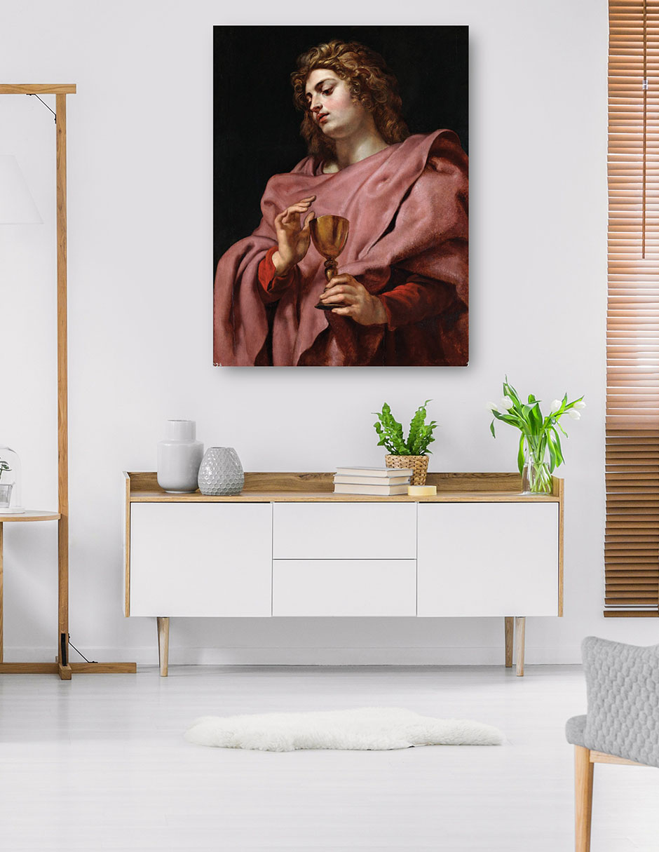 Foto 5 | Cuadro Decorativo - San Juan Evangelista (1610-12)- Peter Paul Rubens - Religión - 28x36 - Impresión En Lienzo - F
