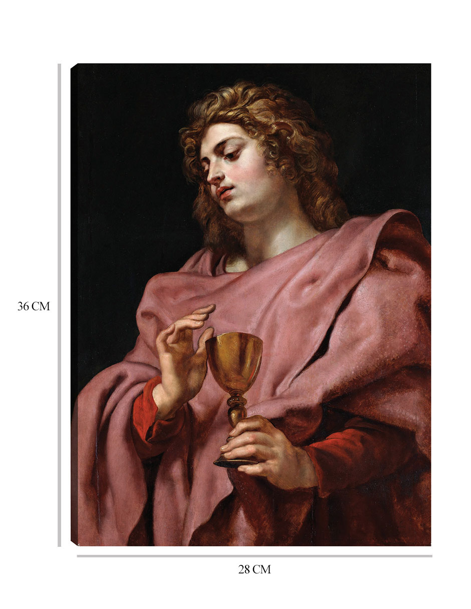 Foto 7 pulgar | Cuadro Decorativo - San Juan Evangelista (1610-12)- Peter Paul Rubens - Religión - 28x36 - Impresión En Lienzo - F