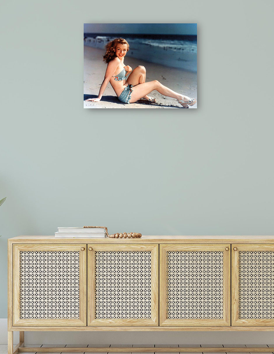 Foto 4 | Cuadro Decorativo - Marilyn Monroe, Postal- Unknown - Religión - 28x36 - Impresión En Lienzo - Fine Art Tj